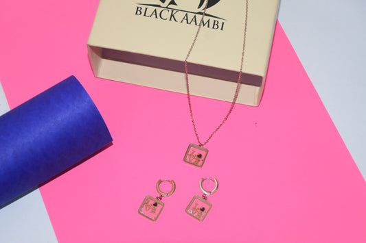 Love Square Pendant Necklace