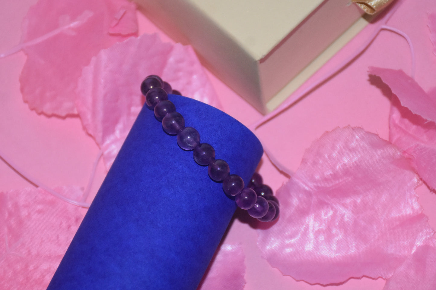 Black Aambi Amethyst Bracelet